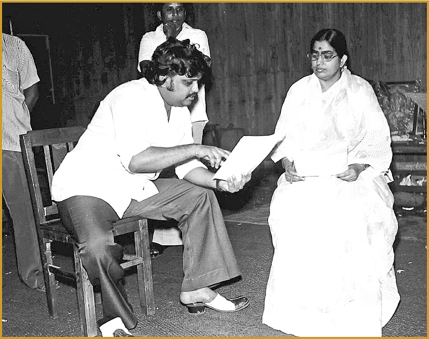 பி.சுசிலாவுடன் பாடல் பற்றிக் கலந்துரையாடல்...