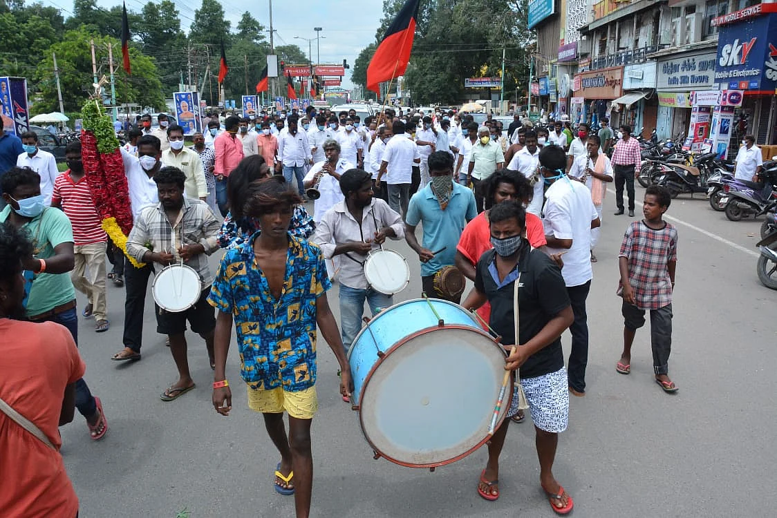 துரைமுருகனுக்கு வரவேற்பு