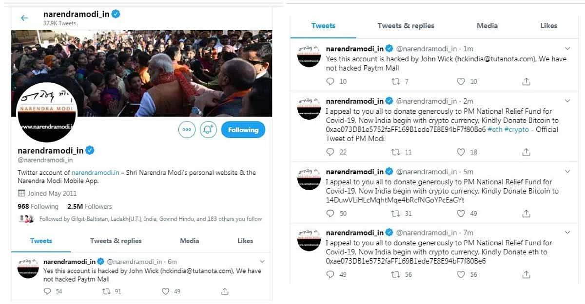 Modi Twitter Hacked