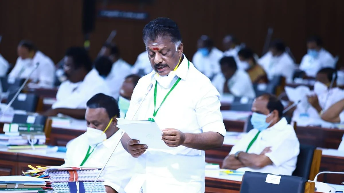 துணை முதல்வர் ஓ. பன்னீர்செல்வம் - பட்ஜெட்