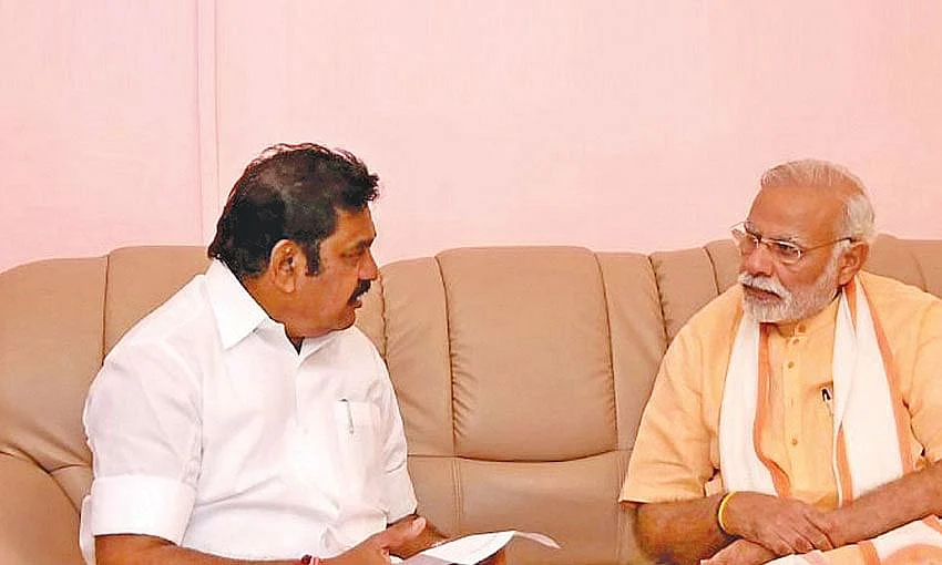 எடப்பாடி பழனிசாமி - நரேந்திர மோடி