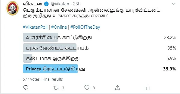 Online Services | Vikatan Poll