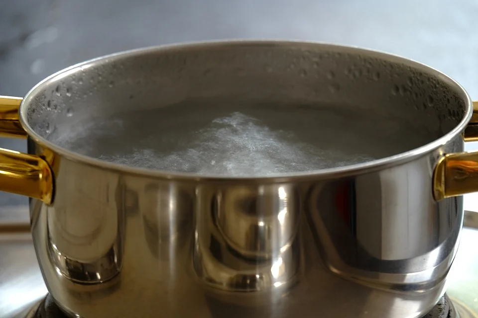 Hot water