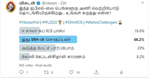 RCB | Vikatan Poll