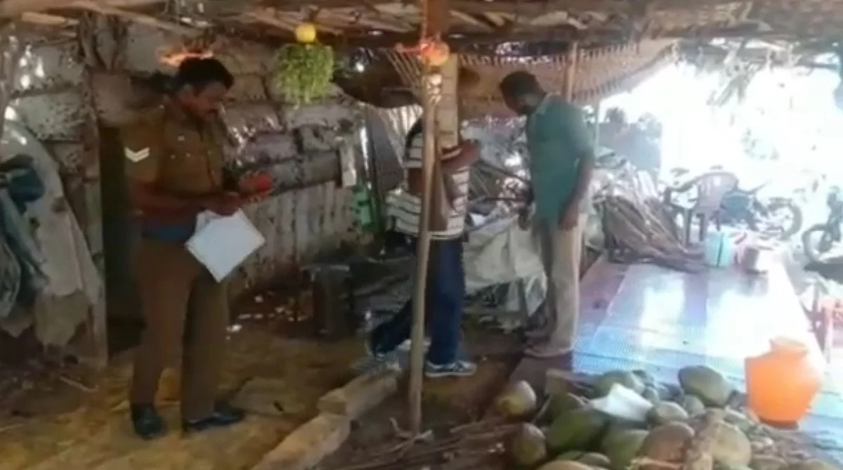 கொலை நடைபெற்ற இடத்தில் போலீஸ்
