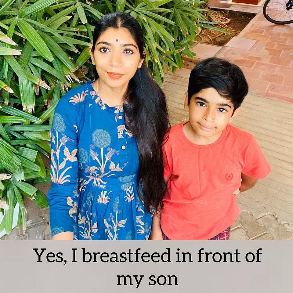 மகன் அகனுடன் அனுபமா