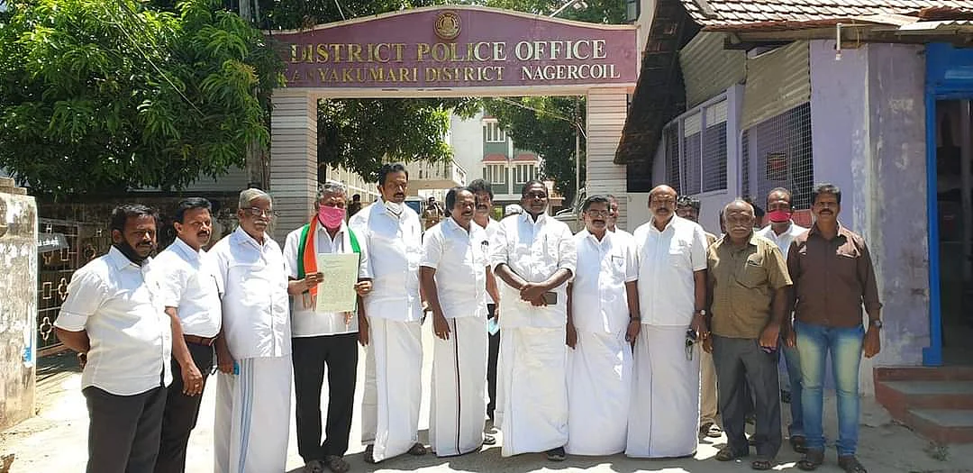 எஸ்.பி அலுவலகத்தில் புகாரளித்த காங்கிரஸ், தி.மு.க எம்.எல்.ஏ-க்கள்