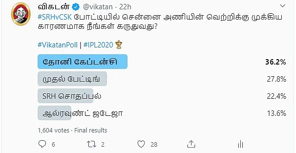#SRHvCSK | Vikatan Poll