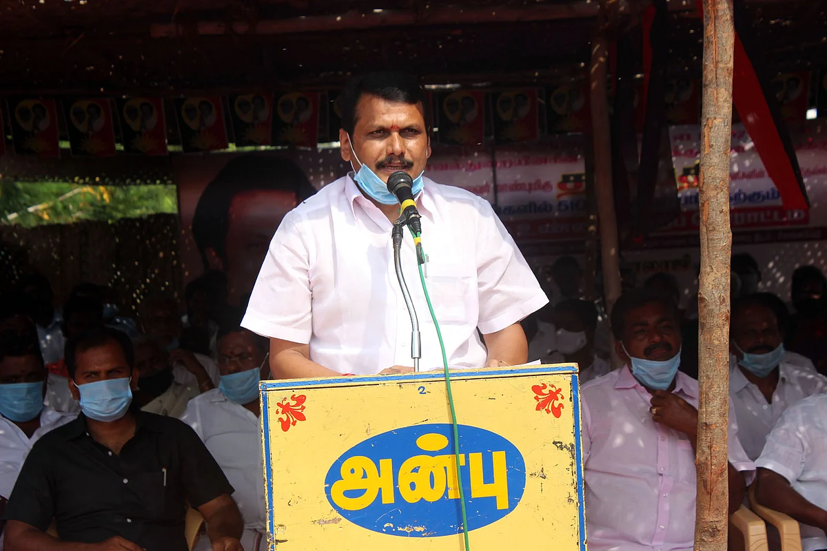 உண்ணாவிரதப் போராட்டத்தில் செந்தில் பாலாஜி