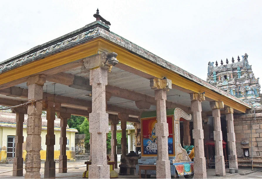 வெள்ளெருக்கு இலையில் தயிரன்னம் பிரசாதம்! - திருமங்கலக்குடி மங்களாம்பிகை