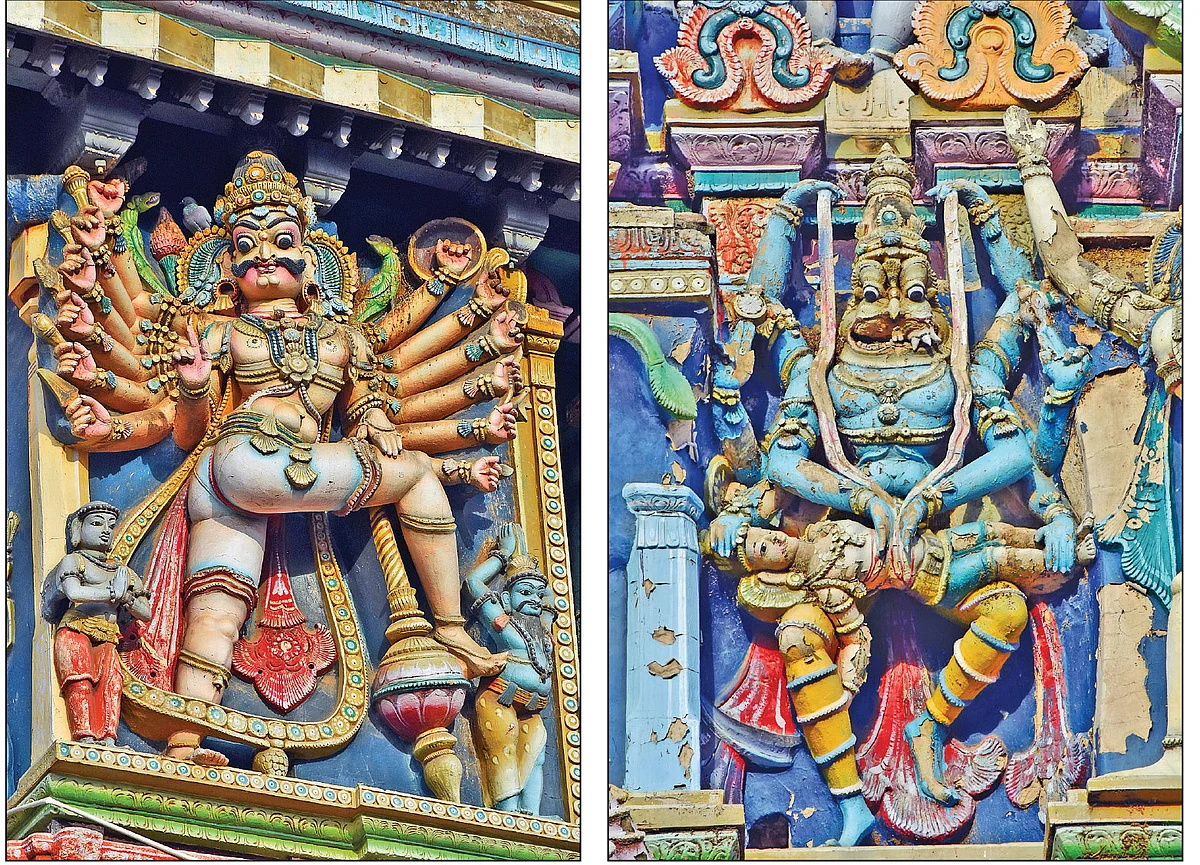 சத்ரு
சம்ஹார மூர்த்தியராக
மறக் கருணை பொழியும்
வீரபத்திரரும் நரசிம்மரும்!