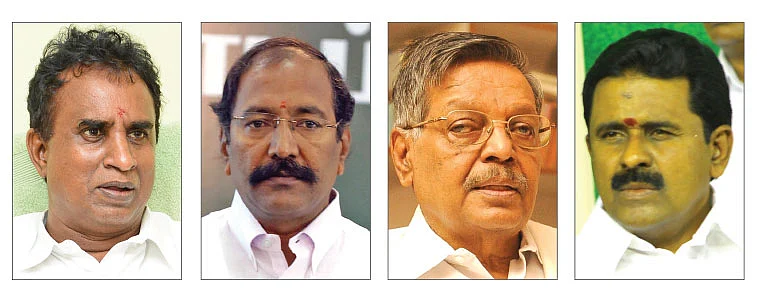 வேலுமணி - தங்கமணி - பண்ருட்டி ராமச்சந்திரன் - காமராஜ்