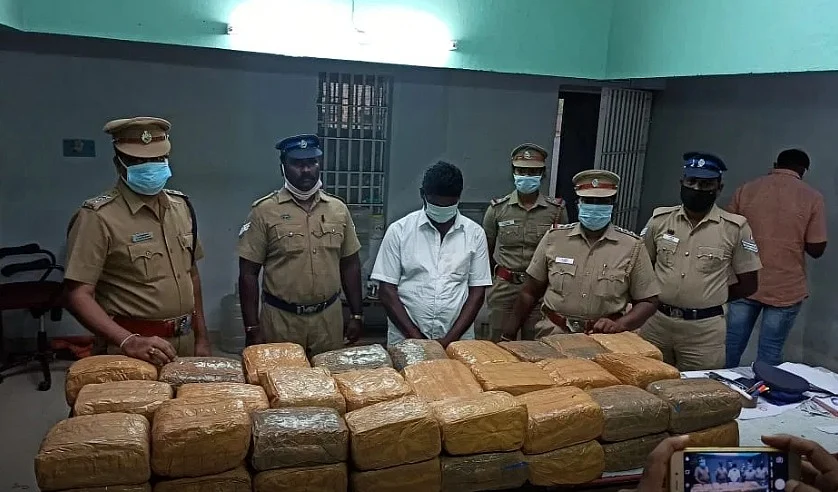 கஞ்சா பறிமுதல்