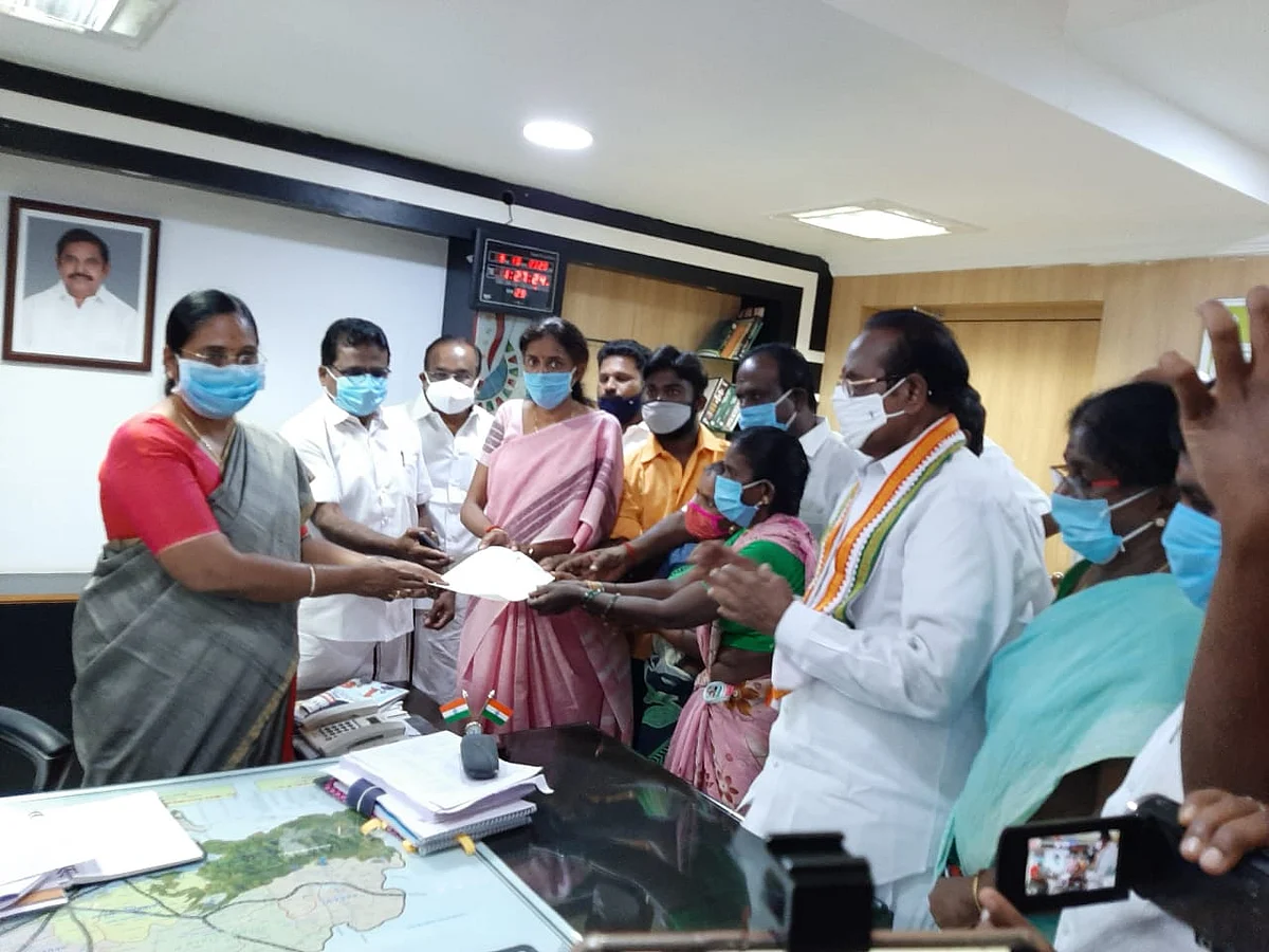 திண்டுக்கல் கலெக்டரைச் சந்தித்த ஜோதிமணி