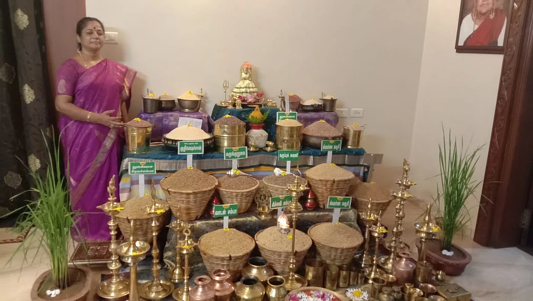 கொலுவில் பாரம்பர்ய அரிசி ரகங்கள்