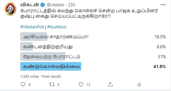 Khushboo | Vikatan Poll