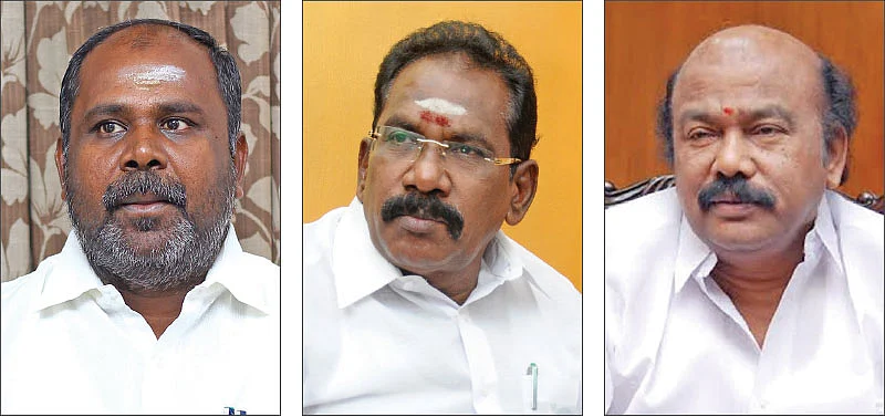 ஆர்.பி.உதயகுமார் - செல்லூர் ராஜு - ராஜன் செல்லப்பா