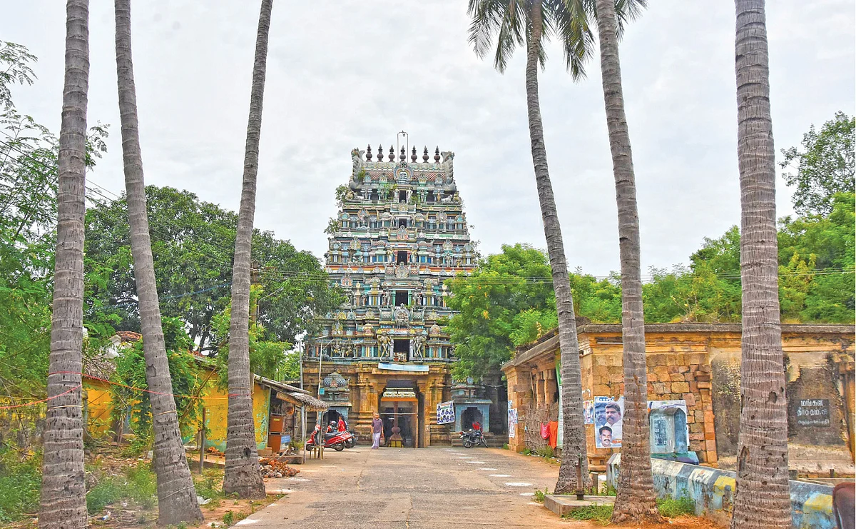 வெள்ளெருக்கு இலையில் தயிரன்னம் பிரசாதம்! - திருமங்கலக்குடி மங்களாம்பிகை