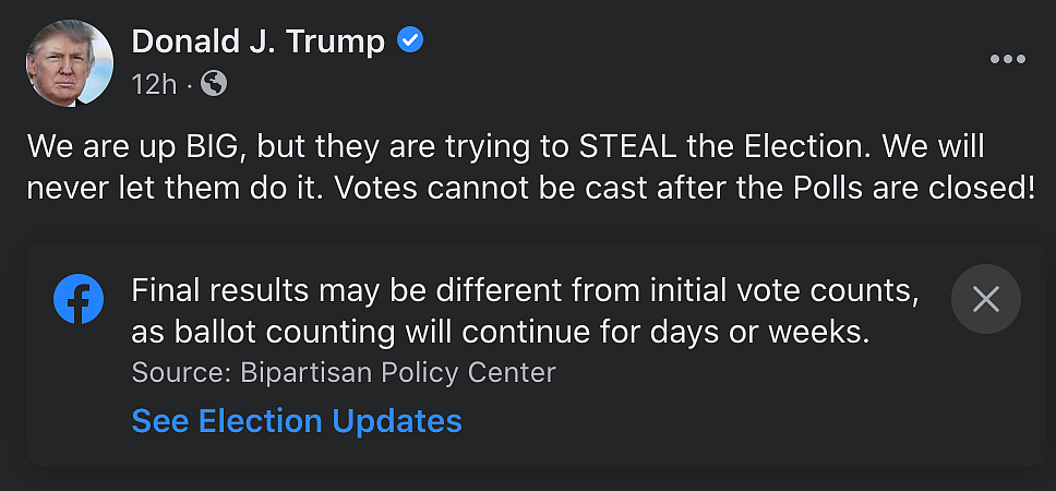 Trump Social media Posts