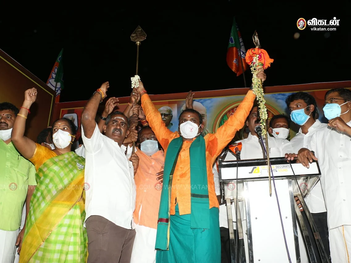 `உலகிலேயே காற்றில் ஊழல் செய்த ஒரே கட்சி தி.மு.கதான்!’ - பா.ஜ.க எல்.முருகன் சாடல்