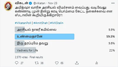 அமித் ஷா | ஸ்டாலின் | Vikatan Poll