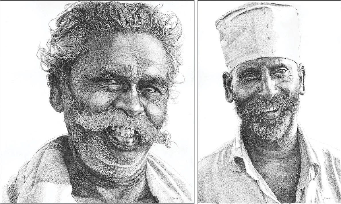 ஓவியங்களில் உயிர்க்கும் மனிதர்கள்!