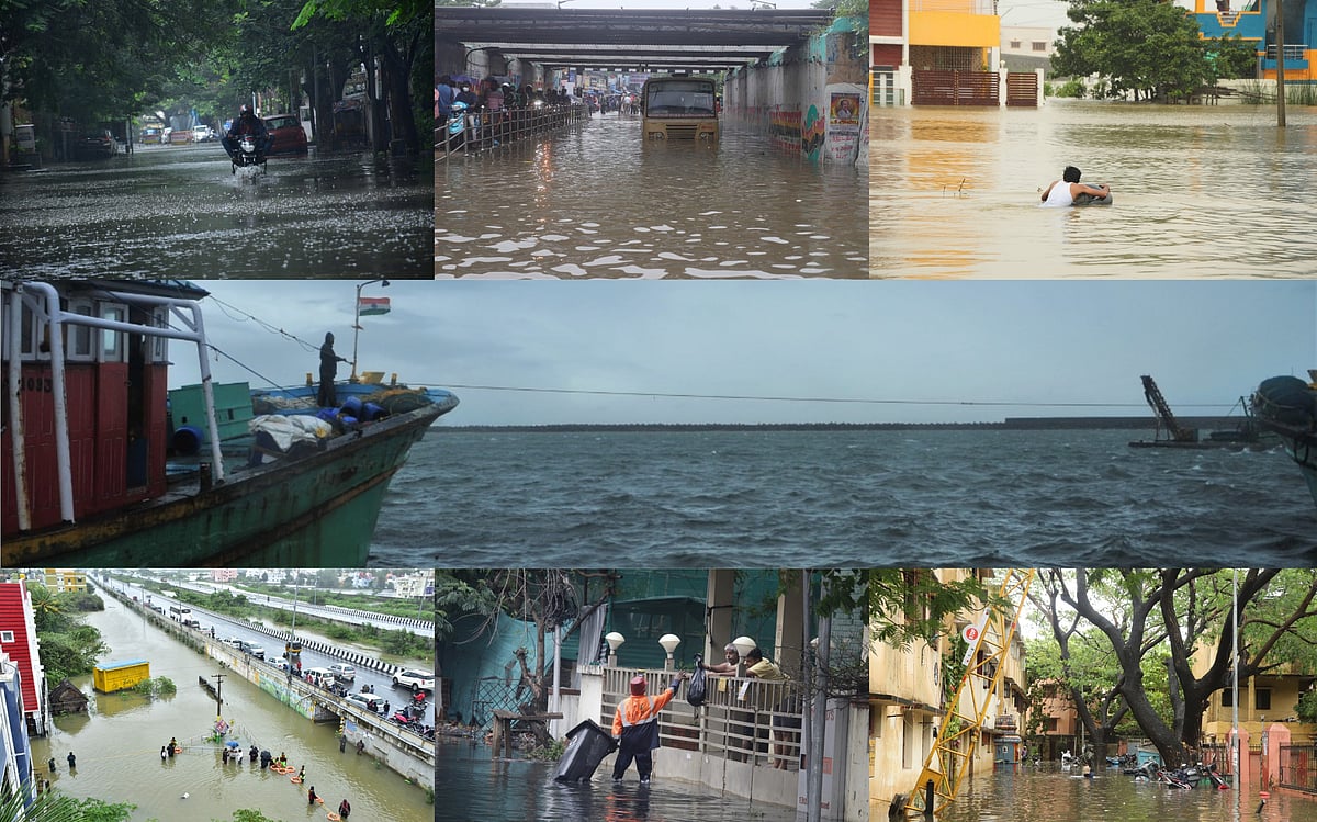 நிவர்: குடியிருப்புகளைச் சூழந்த வெள்ளம்; மூழ்கிய முடிச்சூர்! - சென்னை புகைப்படத் தொகுப்பு #SpotVisit