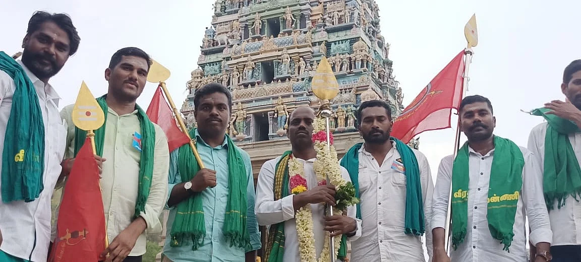 நாம் தமிழர் கட்சியினர் வேல் பயணம்