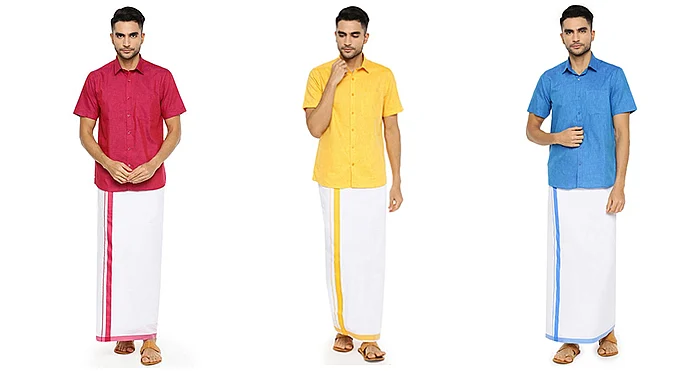 BOder Veshti - Shirt Set