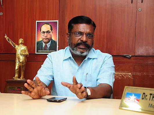 ''மத ரீதியாக தமிழர்களைப் பிளவுபடுத்த பா.ஜ.க திட்டம்'' - சொல்கிறார் திருமாவளவன்!