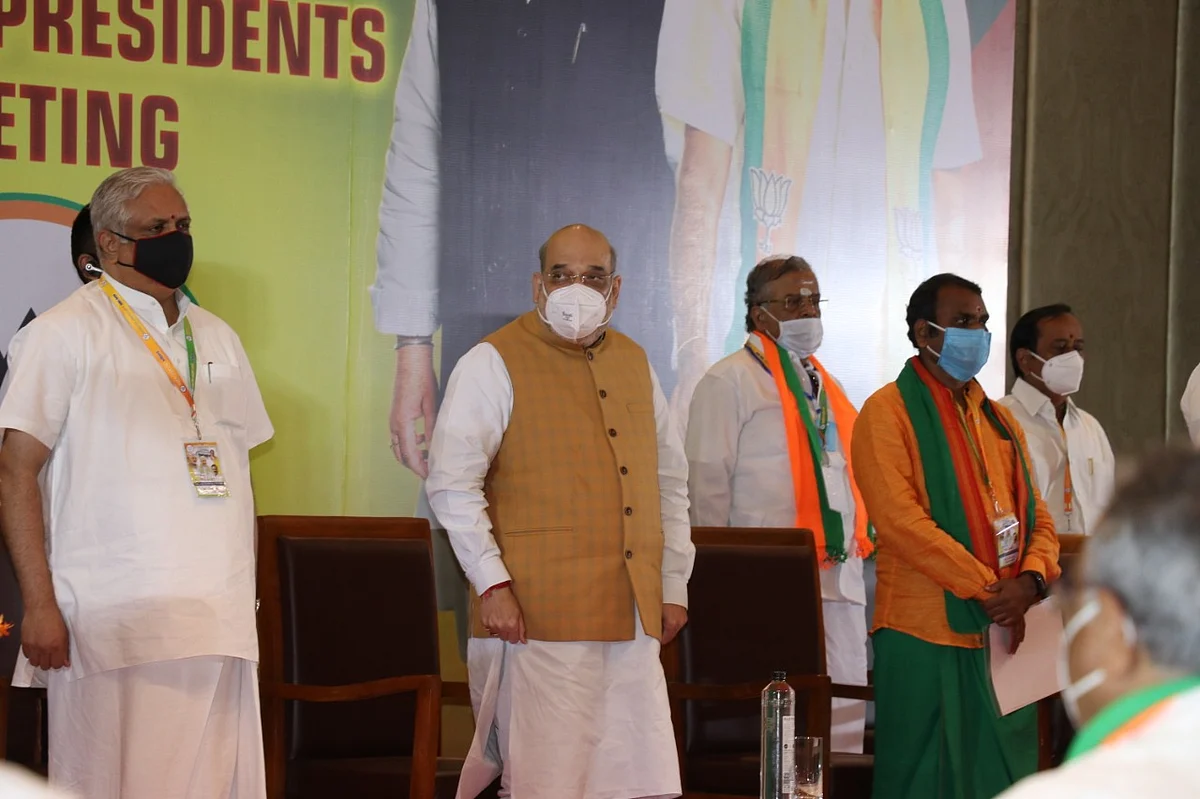 பா.ஜ.க ஆலோசனைக் கூட்டத்தில் அமித் ஷா