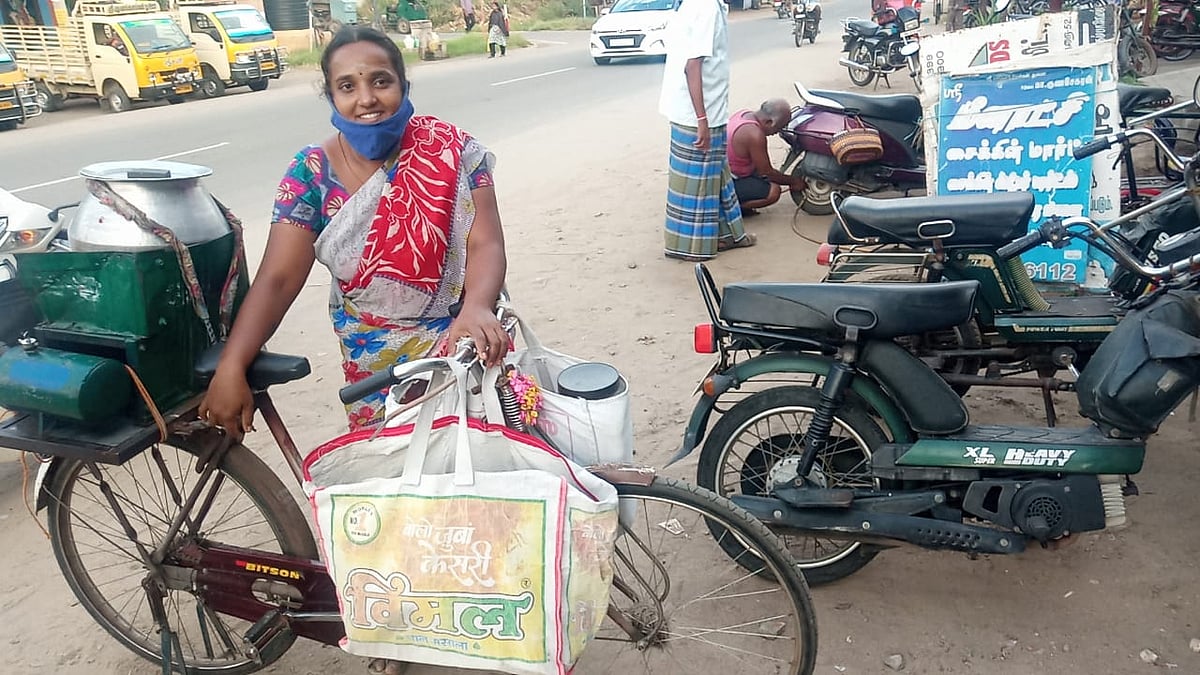 உளுந்தங்கஞ்சி விற்கும் பிரியா