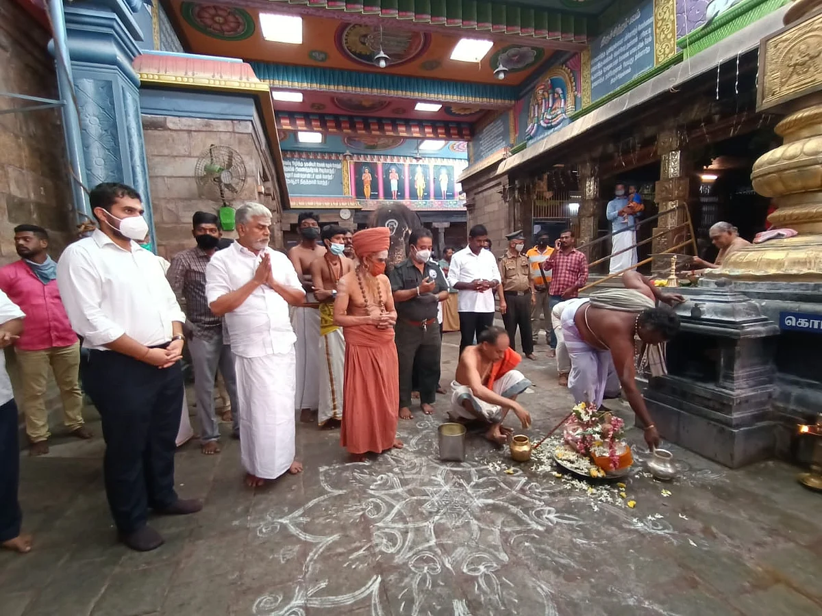 திருநள்ளாறு : பந்தக்கால் முகூர்த்தத்தோடு தொடங்கியது சனிப்பெயர்ச்சி விழா!