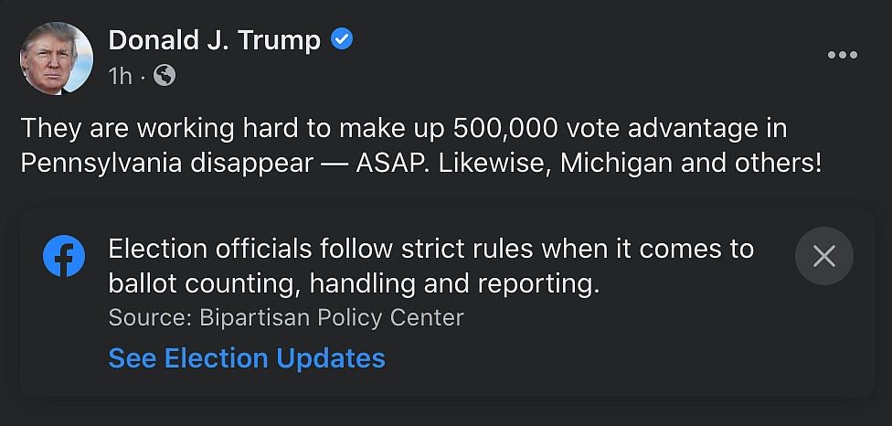 Trump Social media Posts