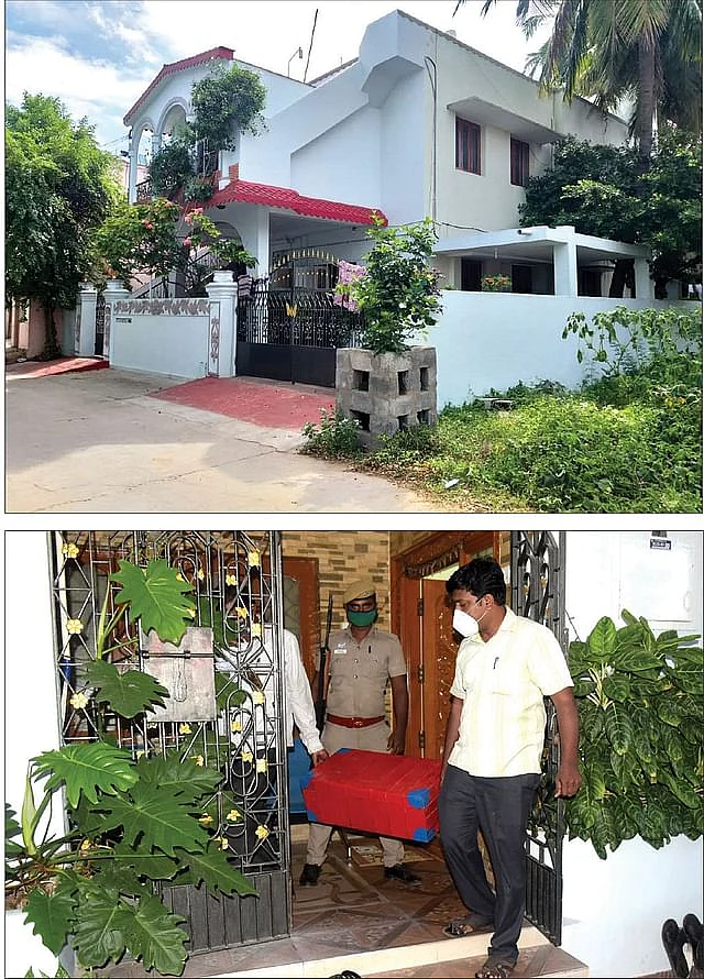 பன்னீர்செல்வத்தின் பங்களா - கைப்பற்றப்பட்ட பணம்
