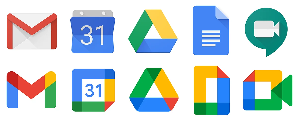 Google Apps new logos