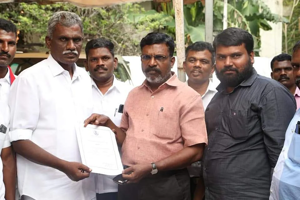 திருமாவளவனை சந்தித்த மகாராஜன்