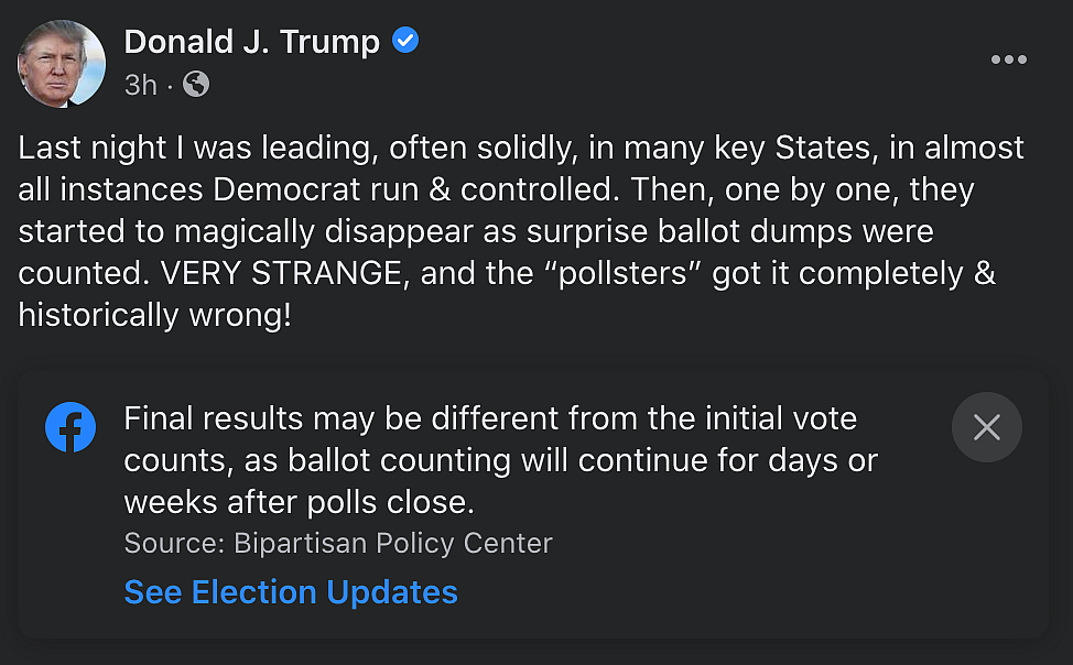 Trump Social media Posts