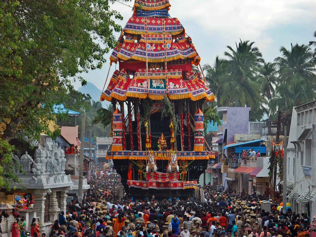 சுசீந்திரம் தாணுமாலயன் சுவாமி கோயில் மார்கழிப் பெருந்தேர் திருவிழா! #PhotoStory
