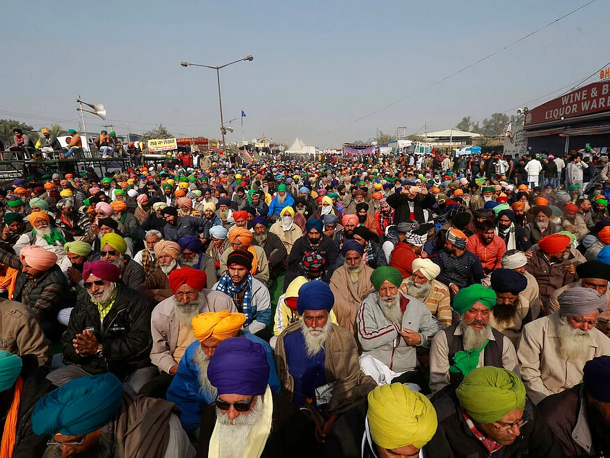 delhi farmer protest