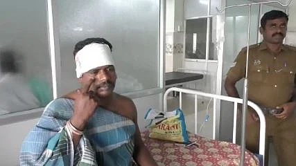 காயமடைந்த காவலர்