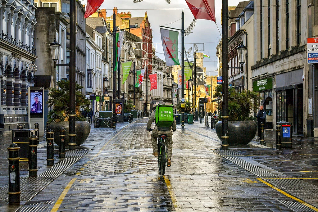 Cardiff city center, Wales