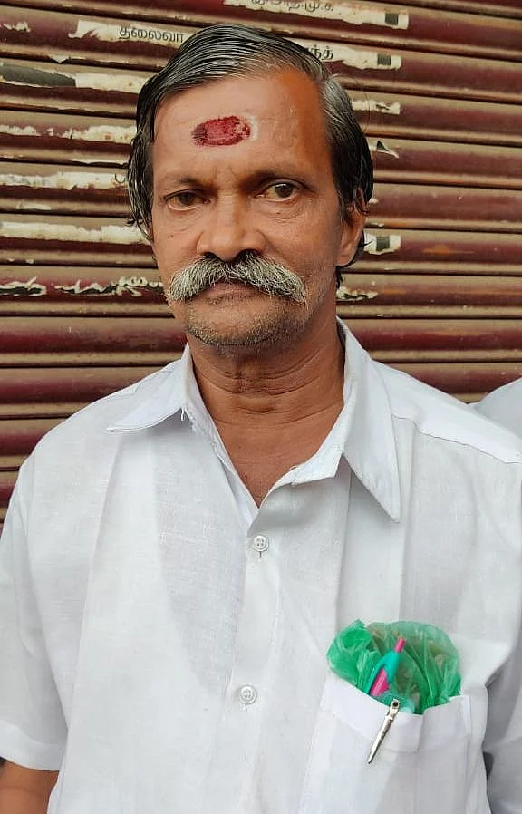 அரங்கமா நகர் நலச் சங்கத்தின் தலைவர் ஹேமநாதன்
