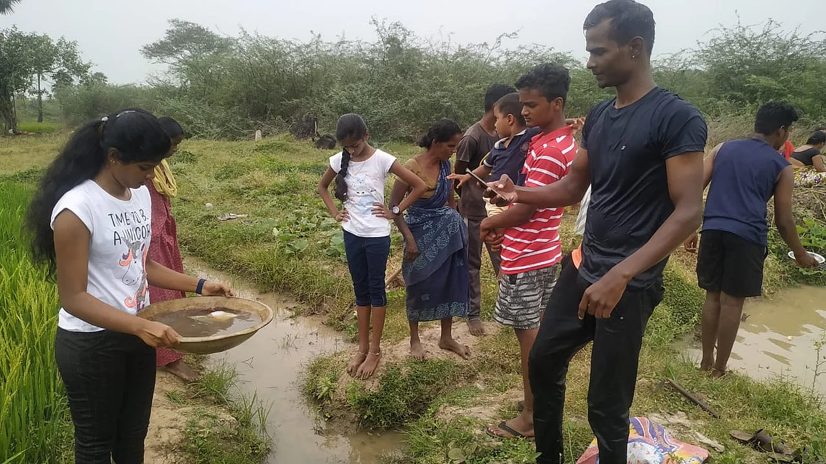 விவசாயம் செய்யும் சிறுவர்கள்