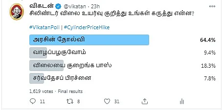 காஸ் சிலிண்டர் | VikatanPoll