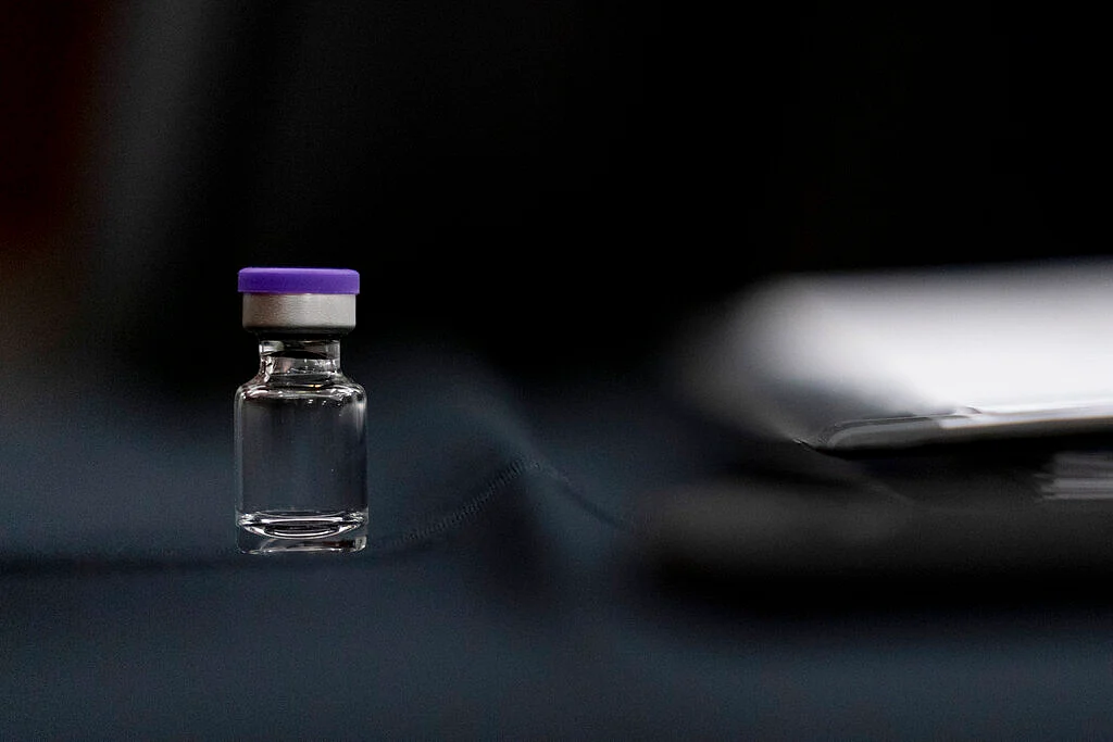 An example of the Pfizer COVID-19 vaccine vial