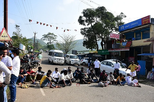 பந்தலூரில் போராடும் மக்கள்