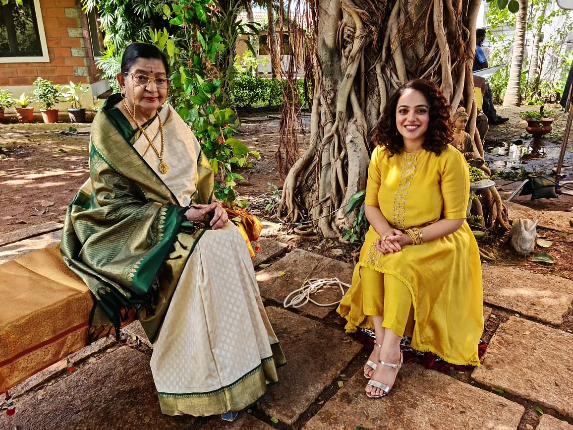 ``நித்யா மேனன் கொடுத்த அன்பு முத்தம்... எஸ்.பி.பி கொடுத்த வாக்குறுதி!" - பி.சுசீலா ஷேரிங்ஸ்