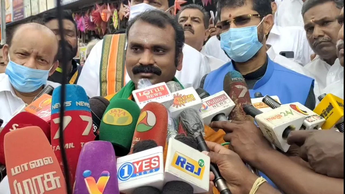 பா.ஜ.க மாநில தலைவர் எல்.முருகன்