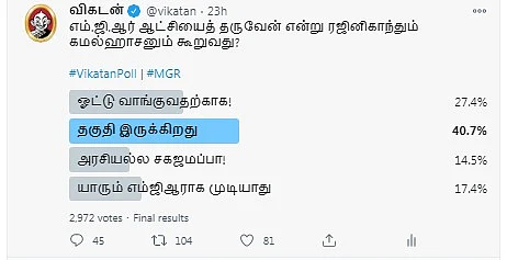 ரஜினி - கமல் | Vikatan Poll